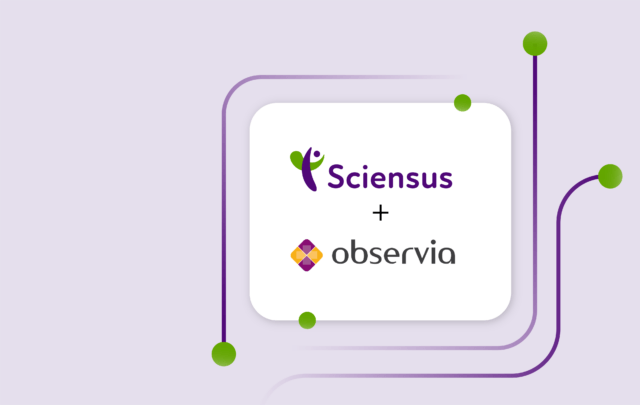 Sciensus Observia partnership